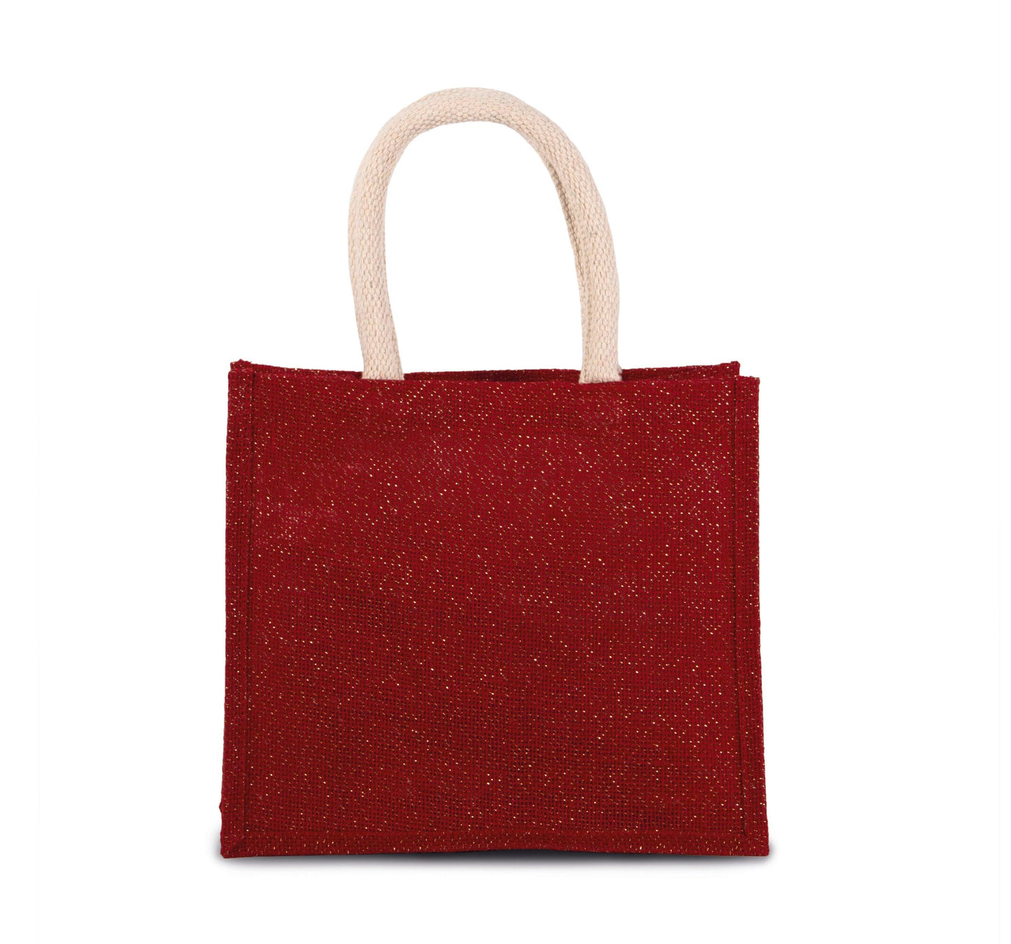 Sac style cabas en toile de jute - modèle moyen - La-broderie