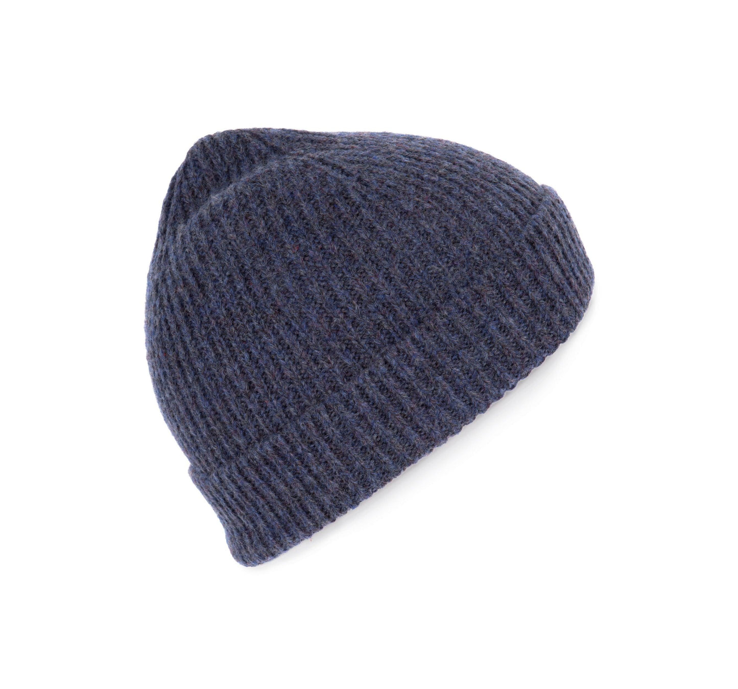 Bonnet classique tricoté en fil recyclé - La-broderie