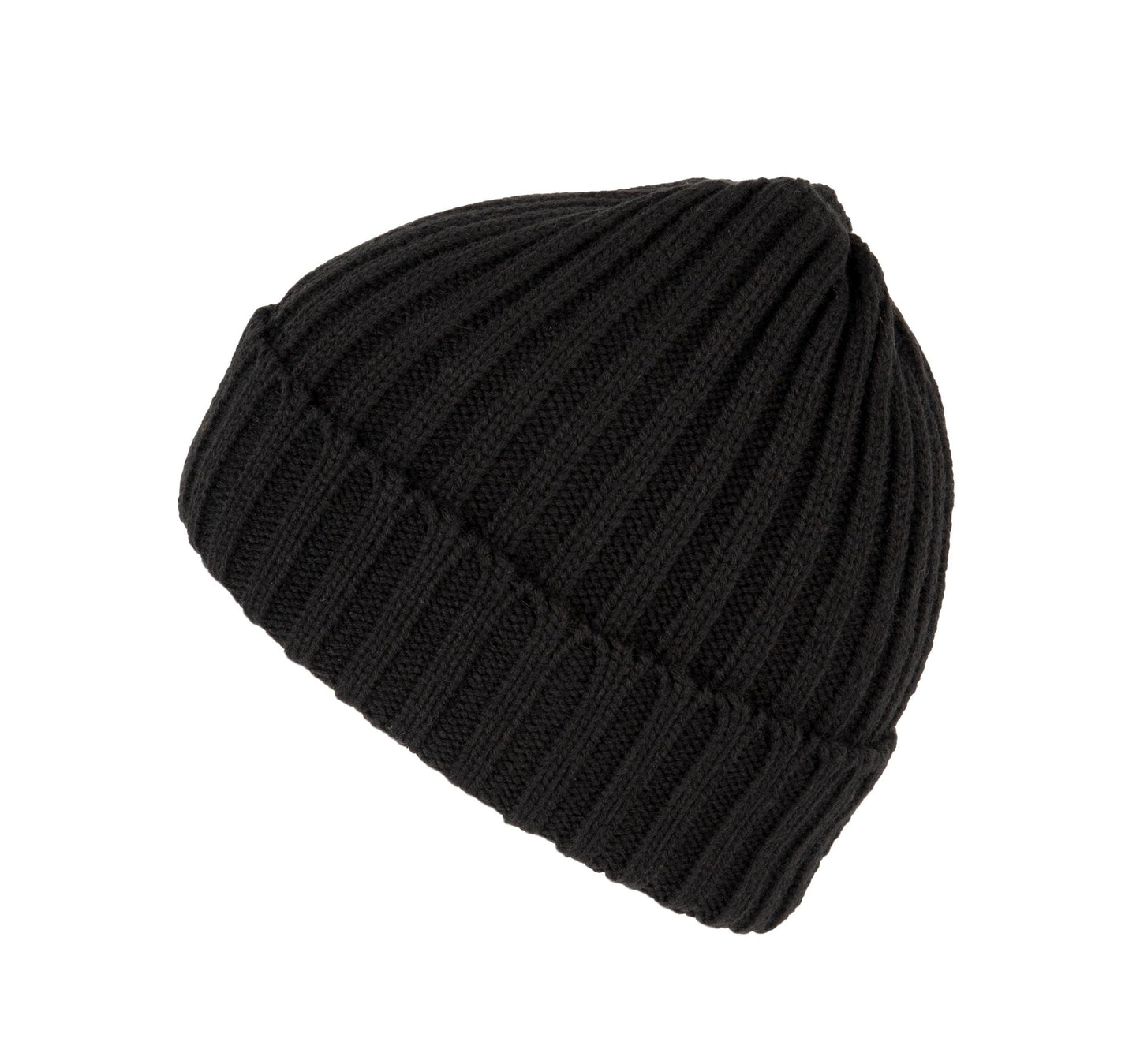 Bonnet à double côte et revers - La-broderie