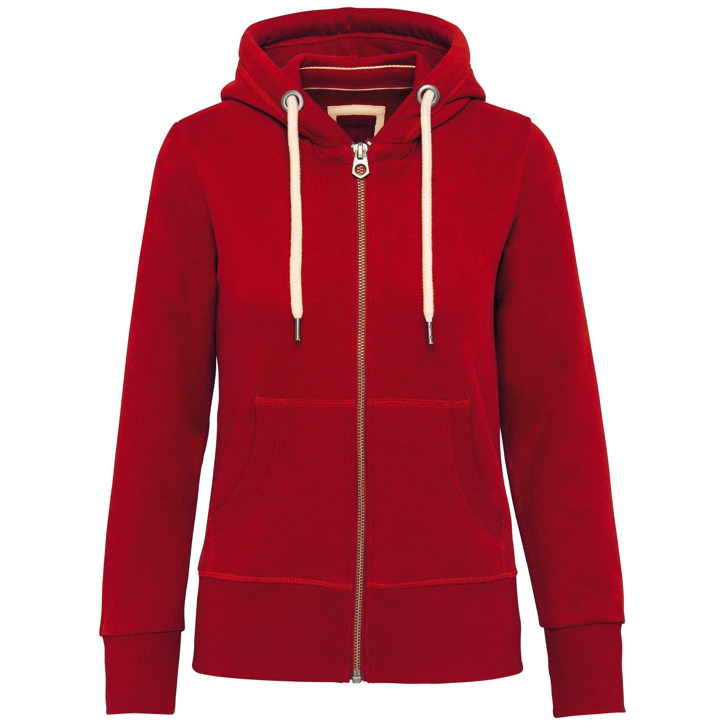 Sweat-shirt vintage zippé à capuche femme - La-broderie
