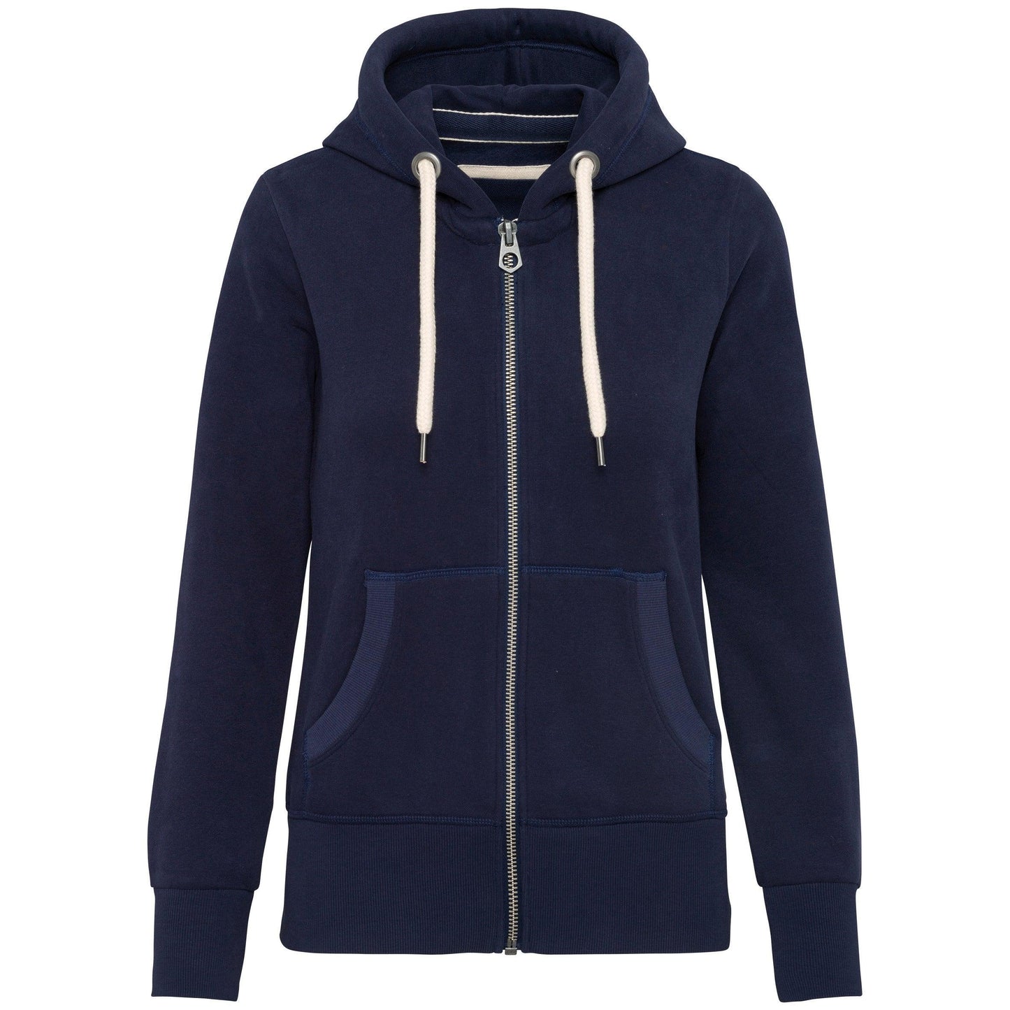 Sweat-shirt vintage zippé à capuche femme - La-broderie