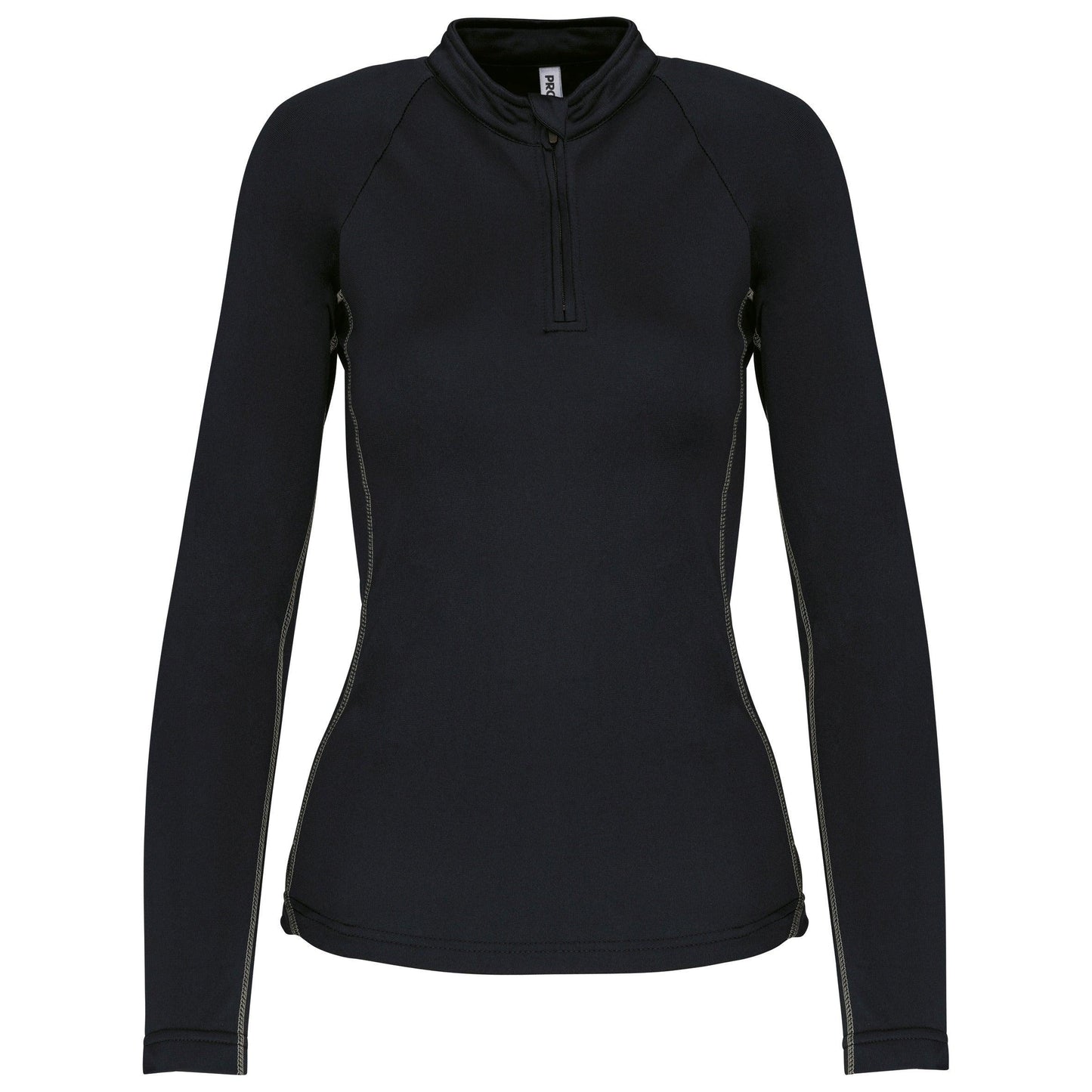 Haut de sport manches longues ¼ zip femme - La-broderie