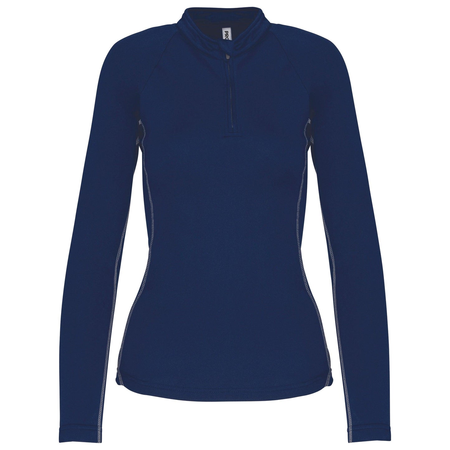 Haut de sport manches longues ¼ zip femme - La-broderie