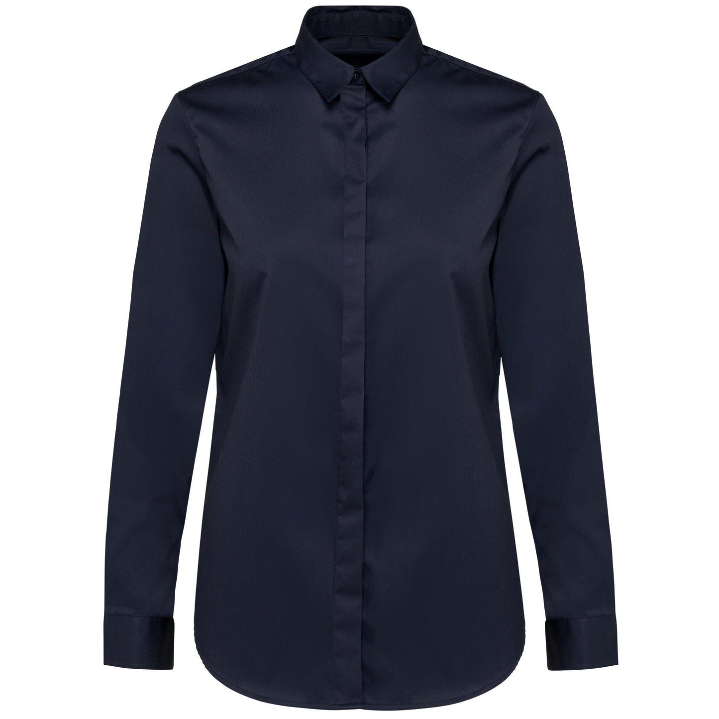 Chemise twill manches longues femme - La-broderie