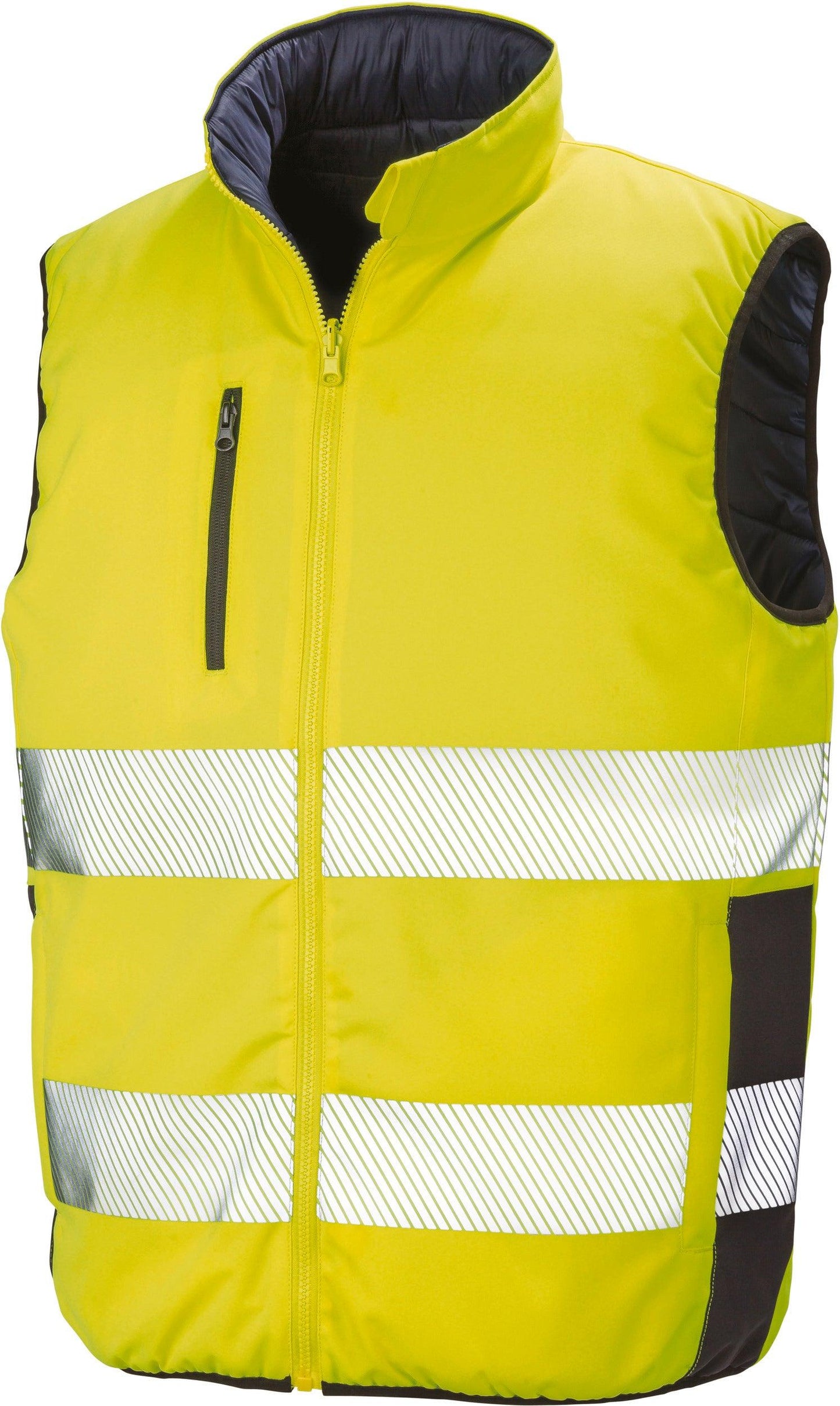 Bodywarmer de sécurité réversible - La-broderie