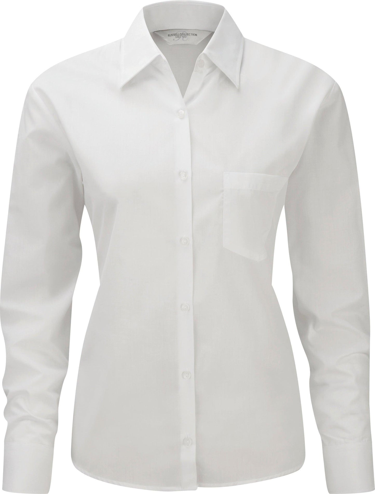 Chemise femme popeline polycoton manches longues - La-broderie