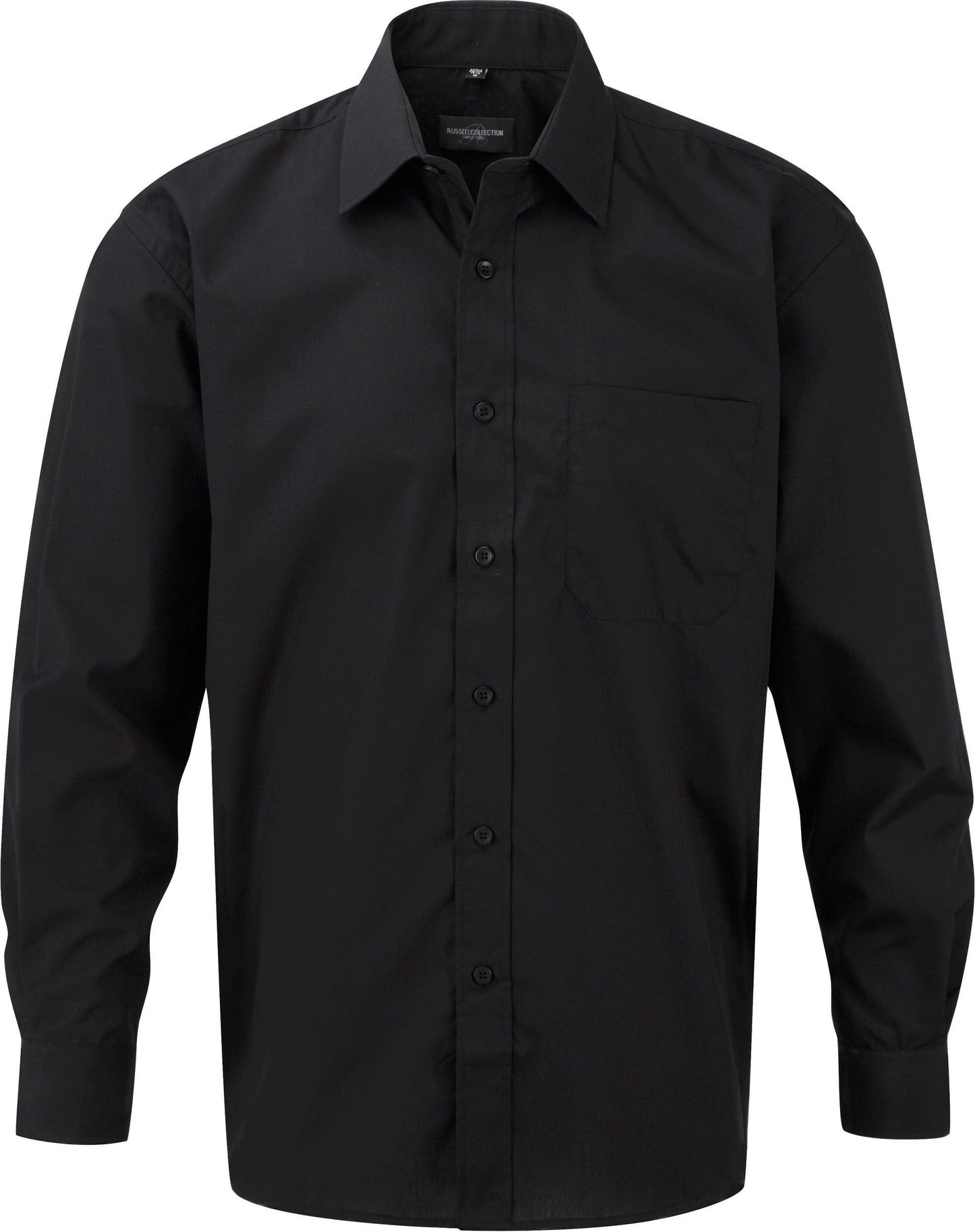 Chemise homme popeline polycoton manches longues - La-broderie
