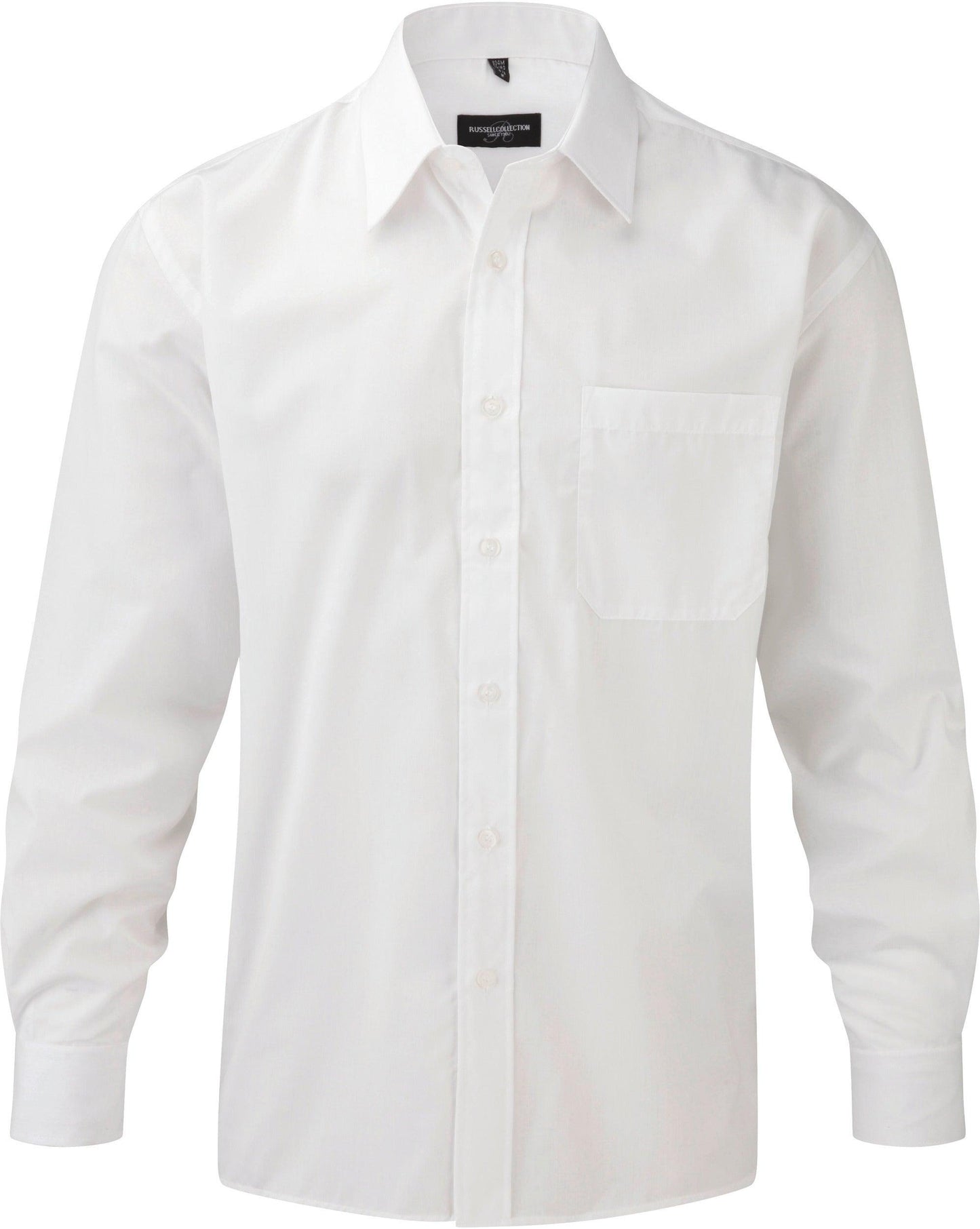Chemise homme popeline polycoton manches longues - La-broderie