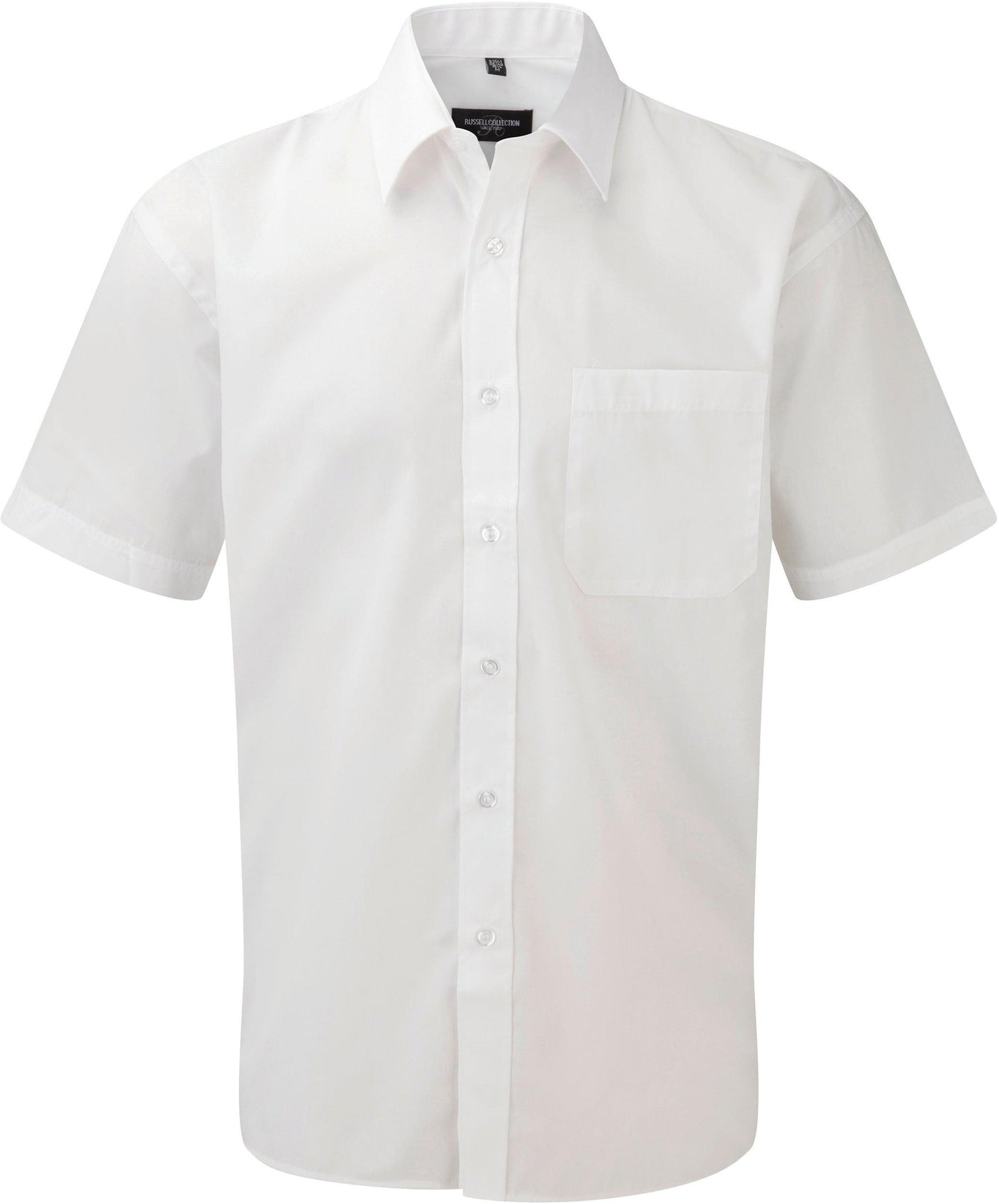 Chemise homme popeline polycoton manches courtes - La-broderie