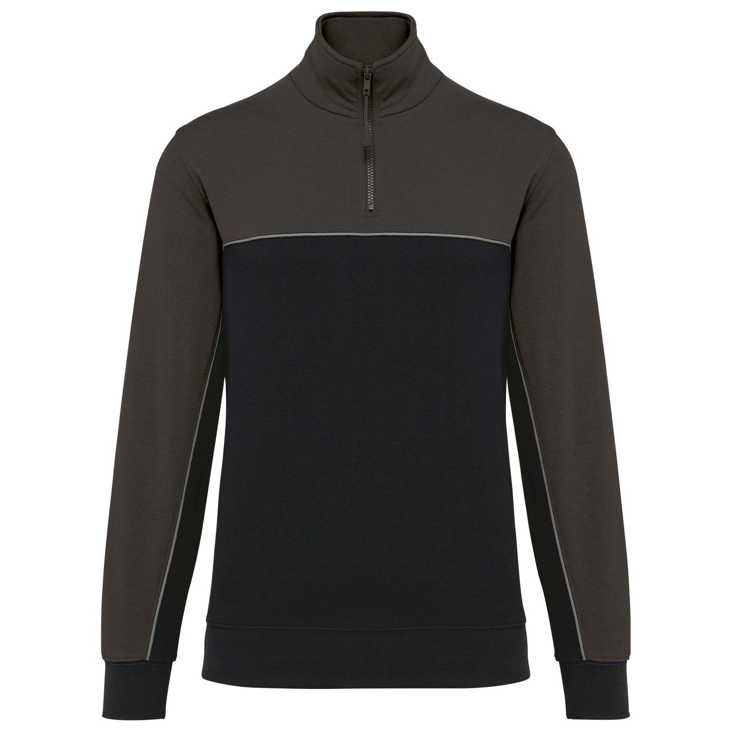 Sweat-shirt écoresponsable col zippé unisexe - La-broderie