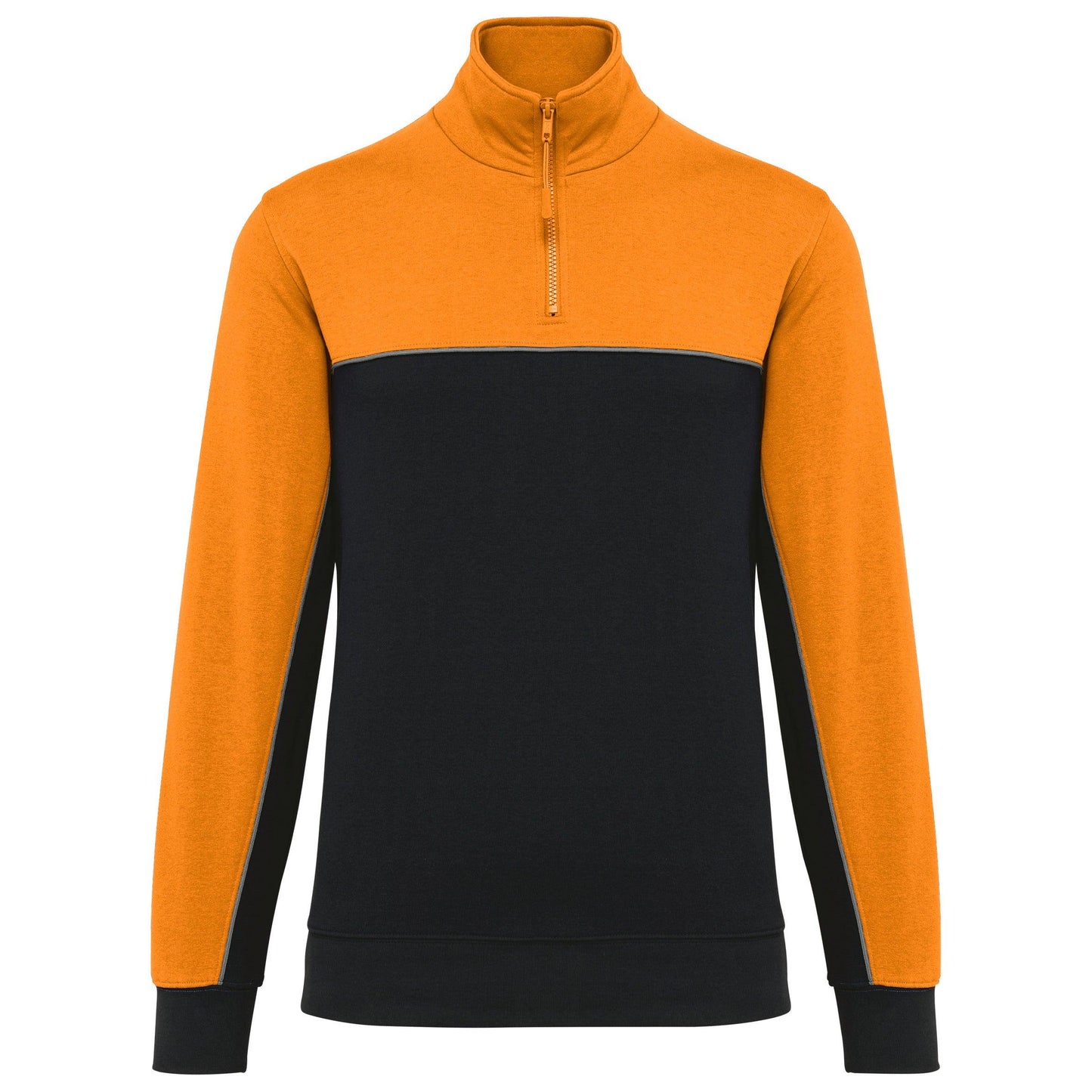 Sweat-shirt écoresponsable col zippé unisexe - La-broderie