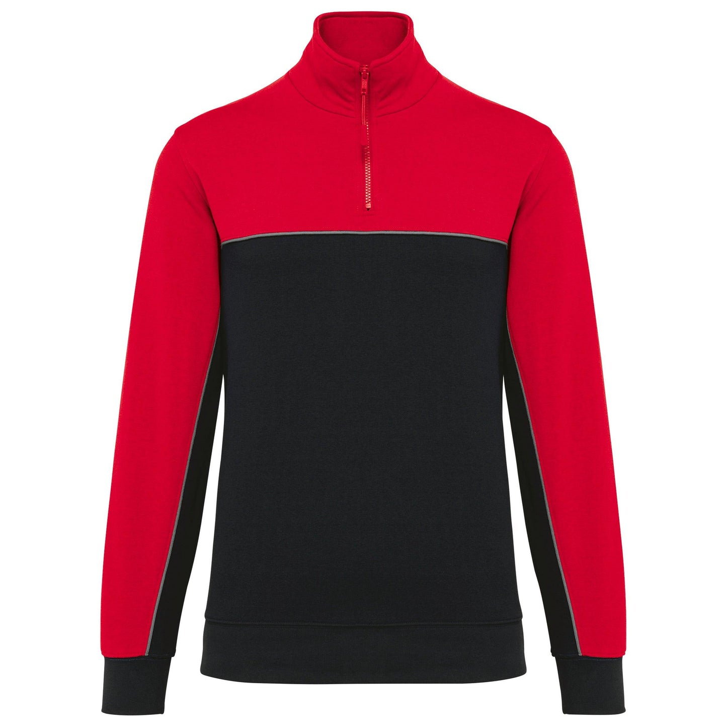 Sweat-shirt écoresponsable col zippé unisexe - La-broderie