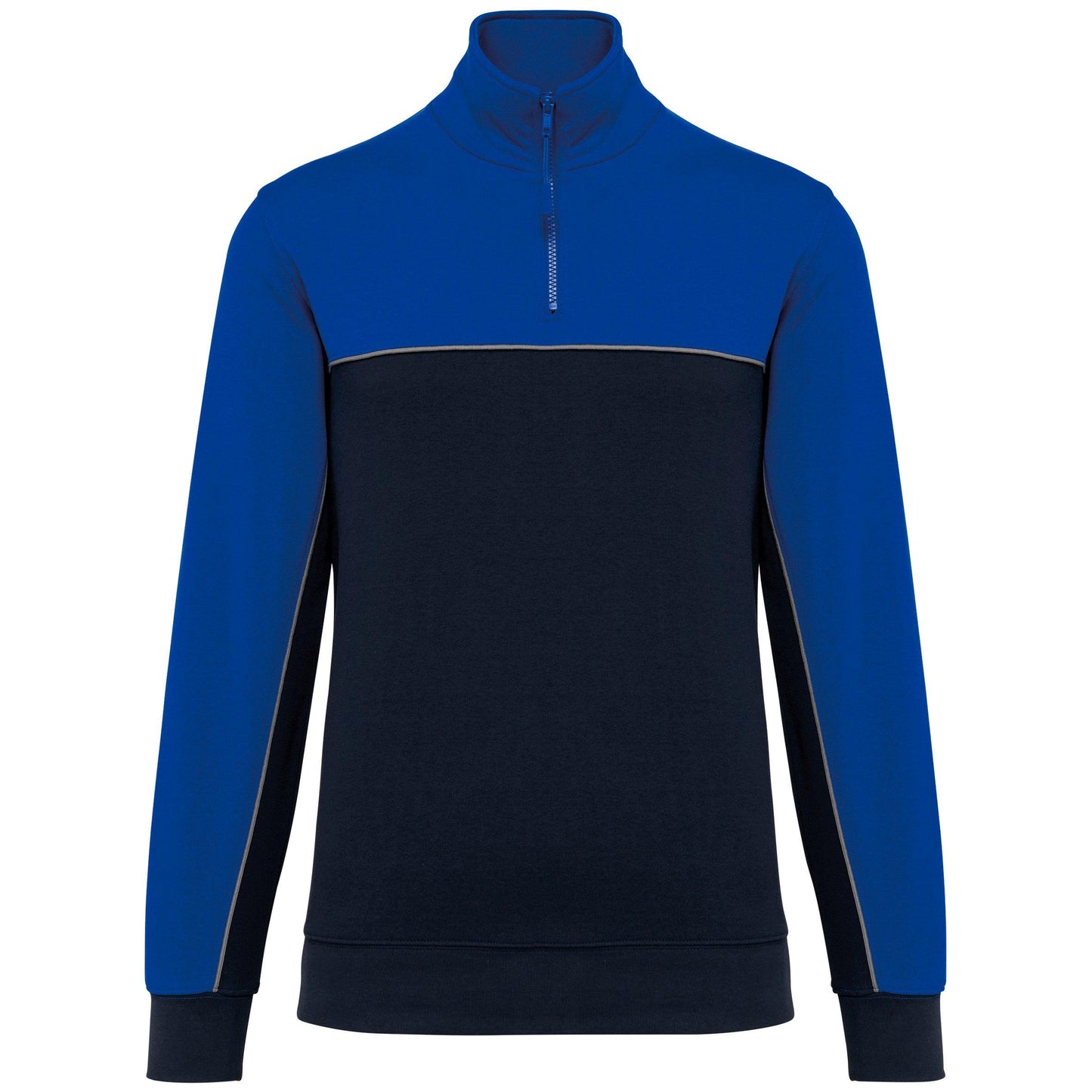Sweat-shirt écoresponsable col zippé unisexe - La-broderie