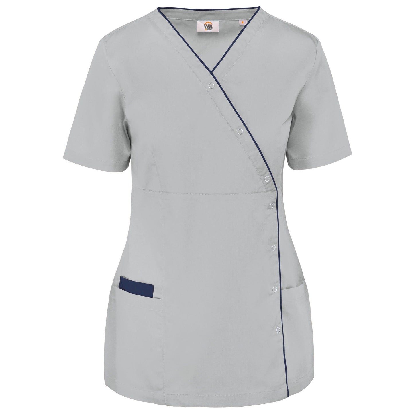 Blouse polycoton avec boutons-pression femme - La-broderie