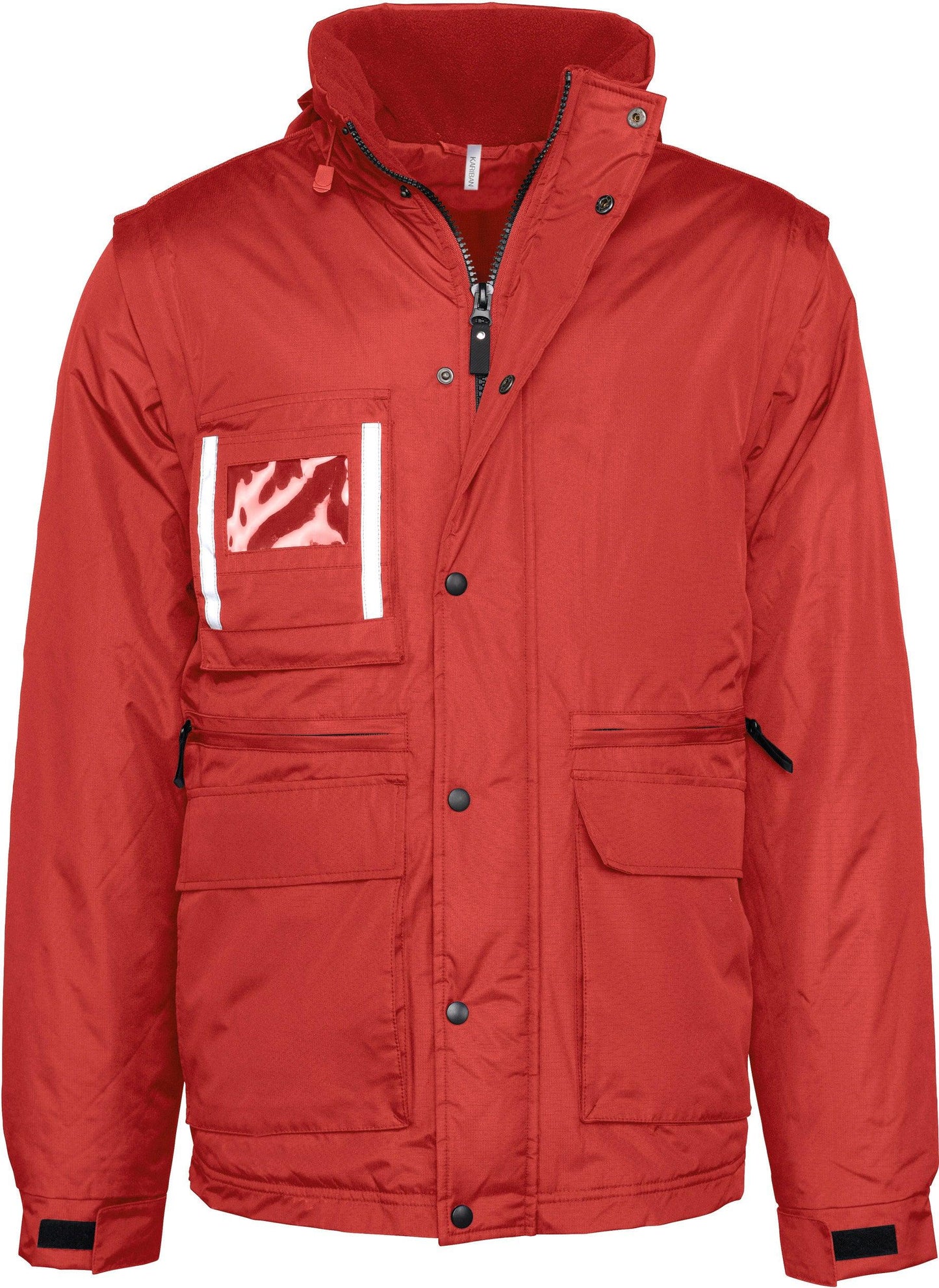 Parka workwear manches amovibles homme - La-broderie