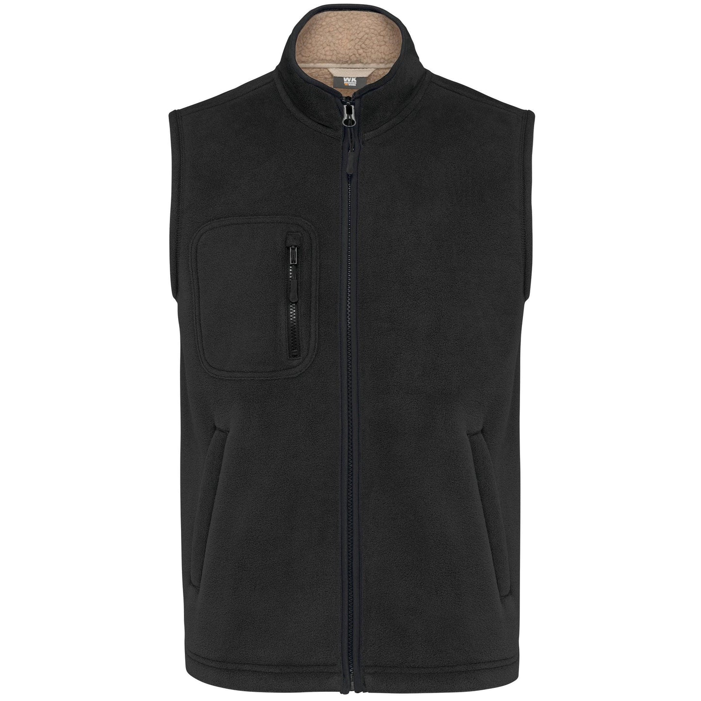 Bodywarmer polaire avec intérieur sherpa unisexe - La-broderie