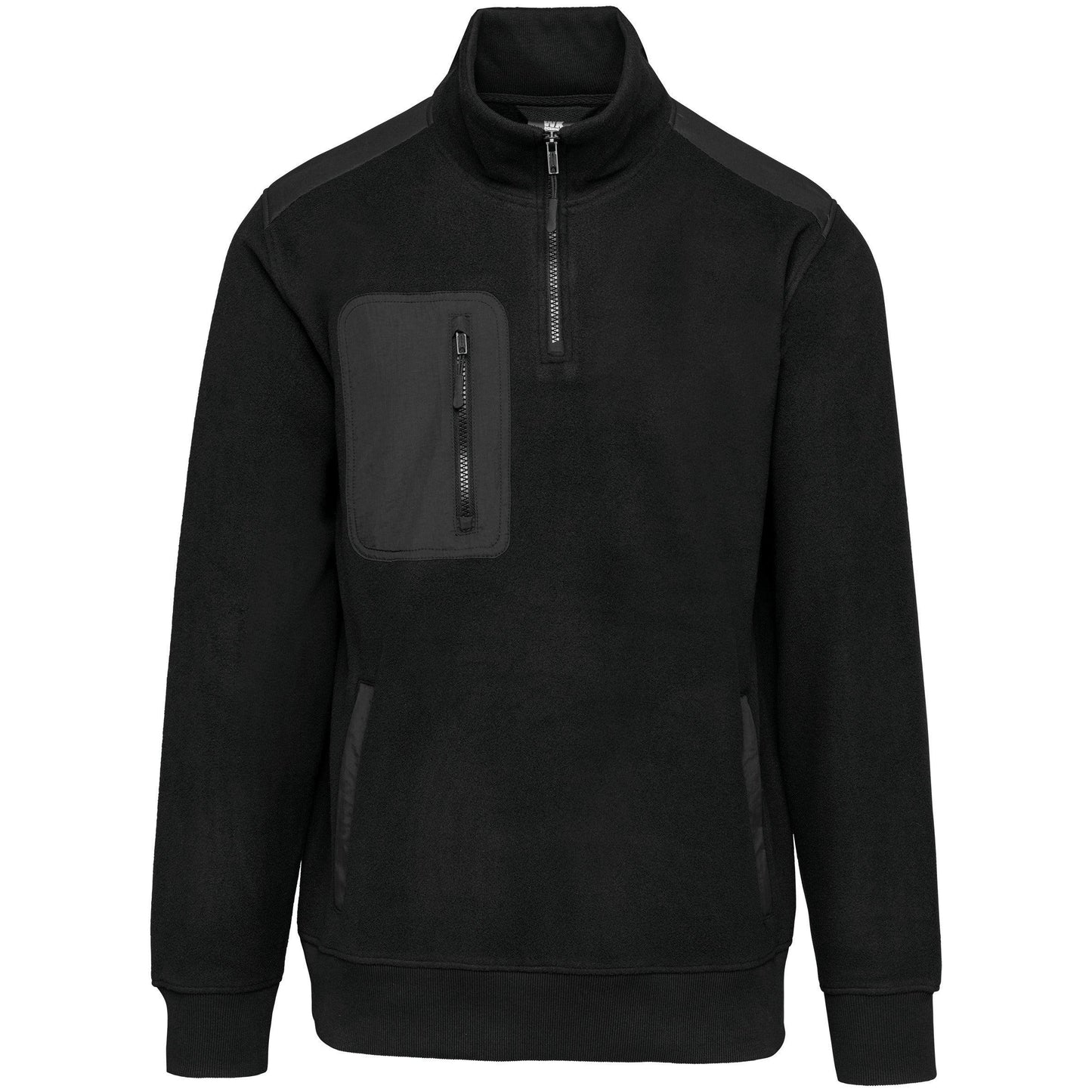 Polaire écoresponsable col zippé unisexe - La-broderie