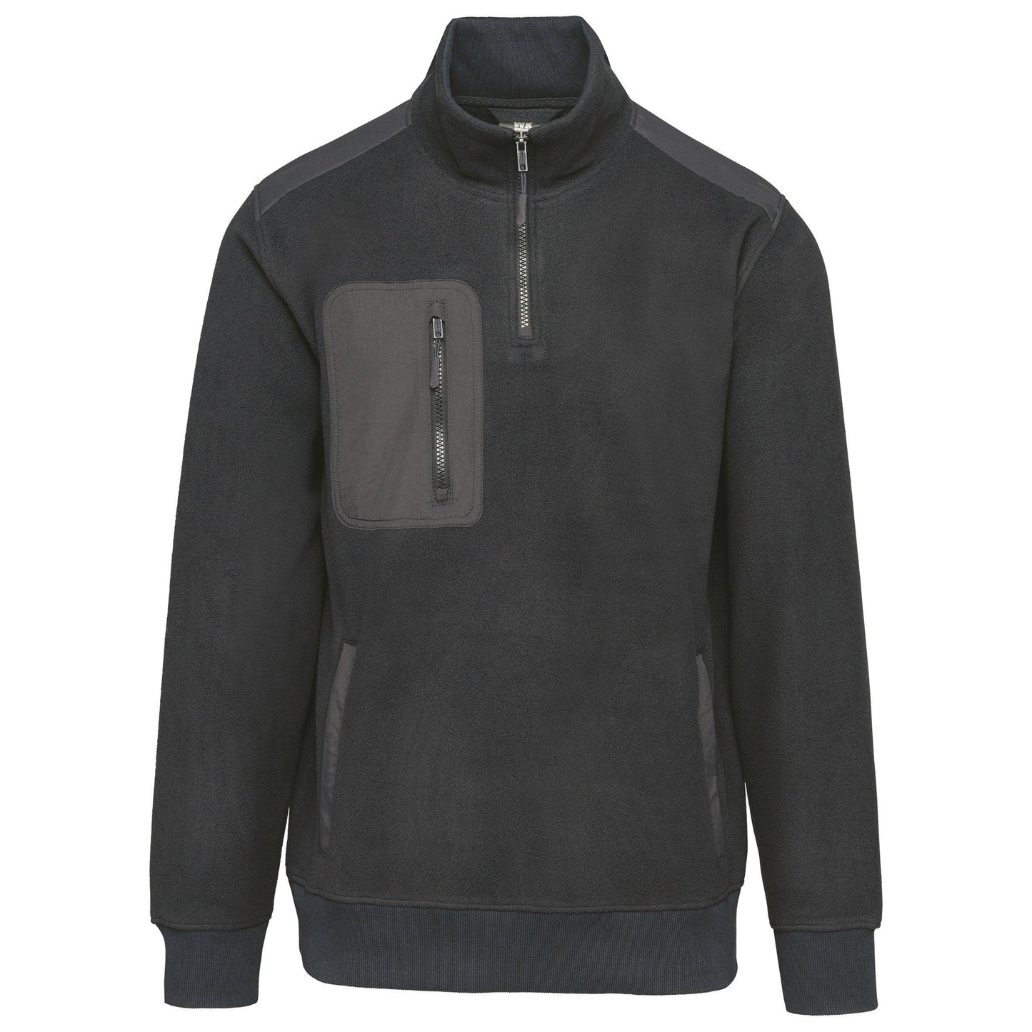 Polaire écoresponsable col zippé unisexe - La-broderie