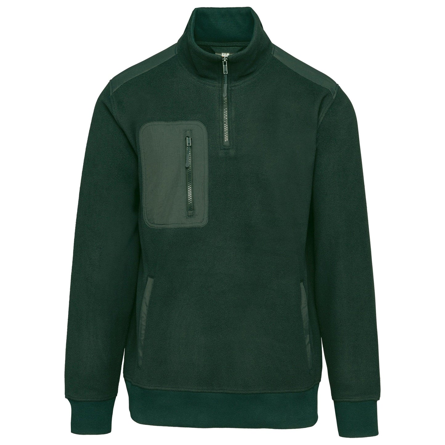Polaire écoresponsable col zippé unisexe - La-broderie
