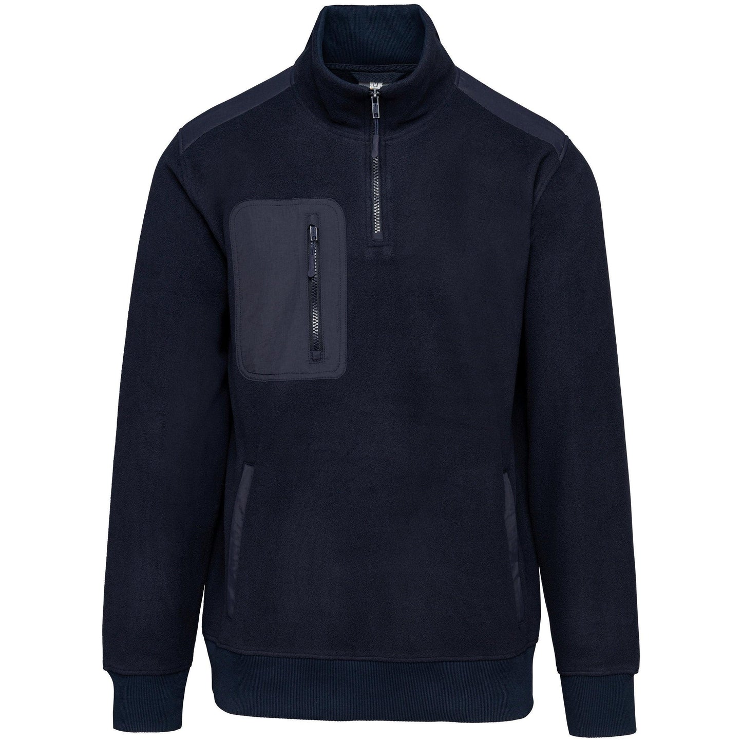 Polaire écoresponsable col zippé unisexe - La-broderie