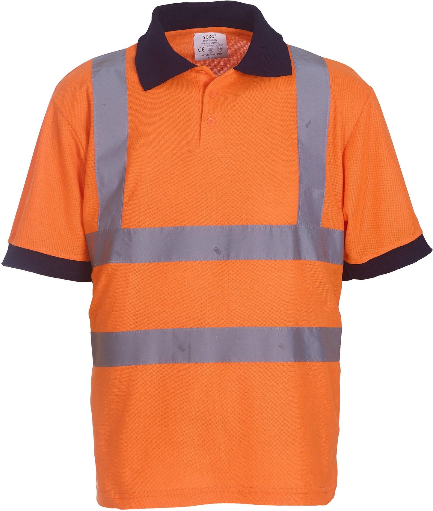 Polo manches courtes haute visibilité - La-broderie