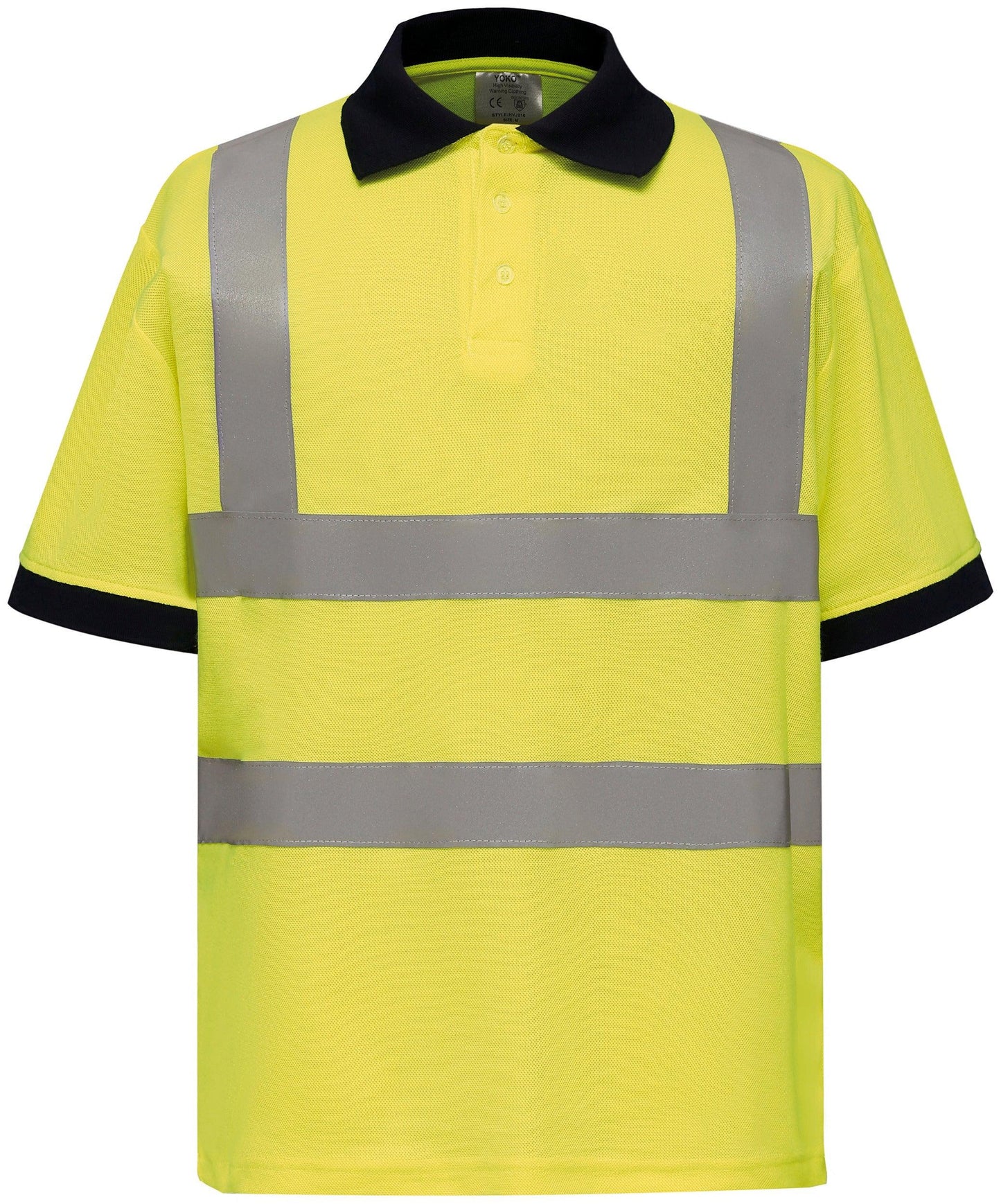 Polo manches courtes haute visibilité - La-broderie