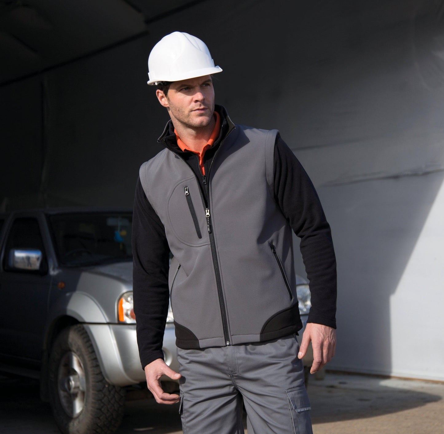 Bodywarmer softshell écoresponsable 2 couches unisexe - La-broderie