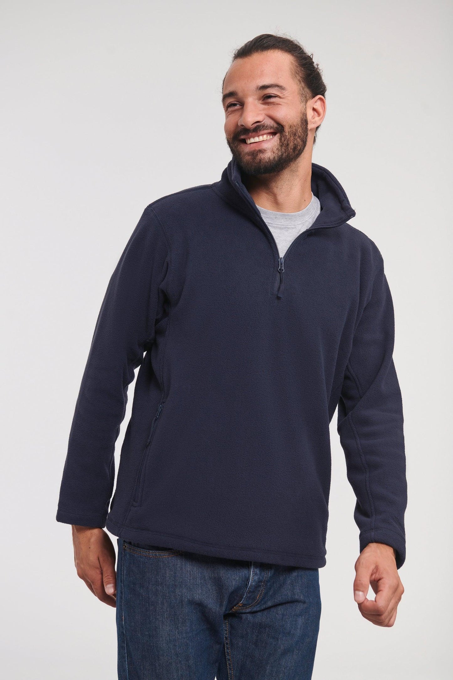 Polaire col zippé unisexe - La-broderie