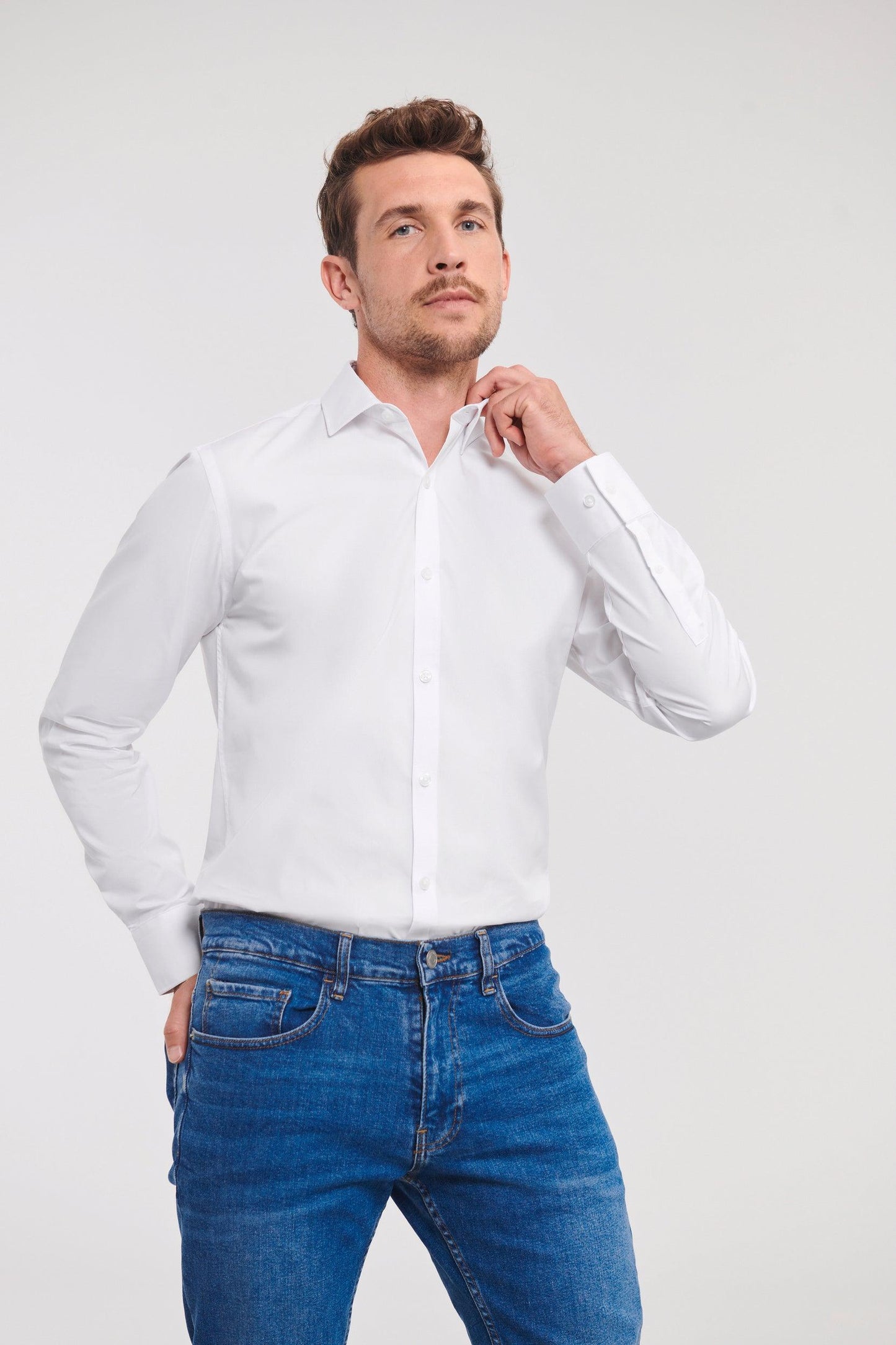 Chemise homme manches longues Ultimate stretch - La-broderie