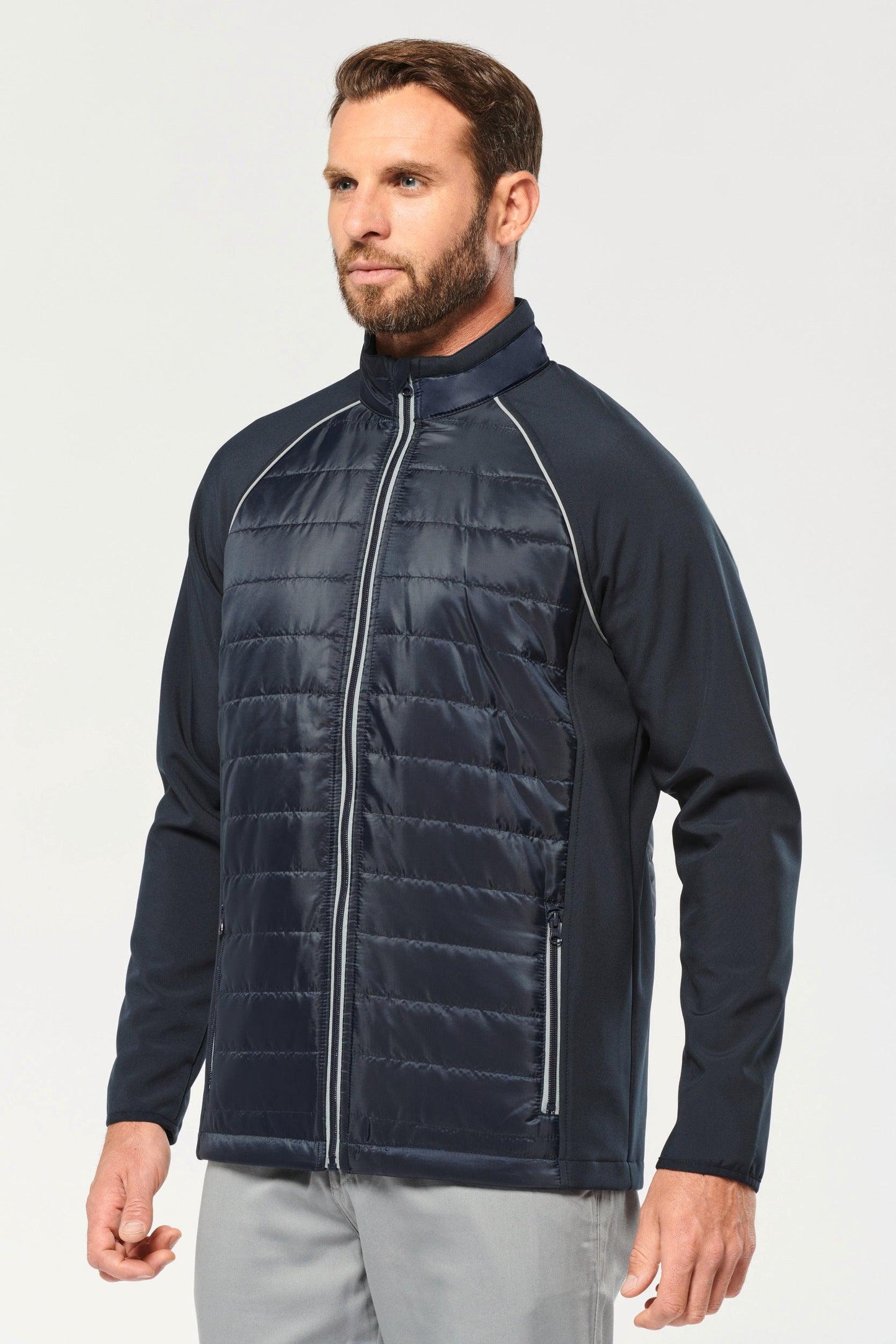 Veste Day To Day bi-matière unisexe - La-broderie