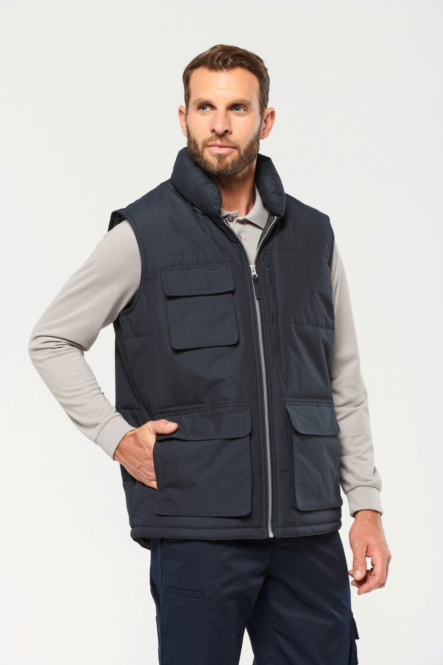 Bodywarmer matelassé homme - La-broderie