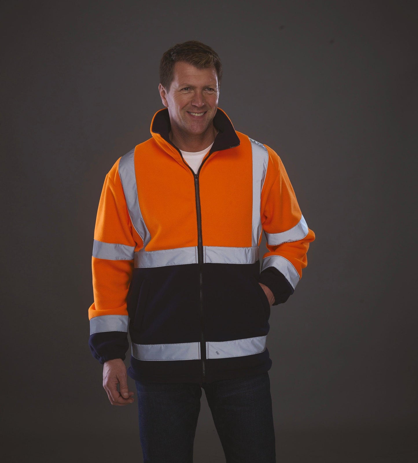 Veste polaire haute visibilité - La-broderie