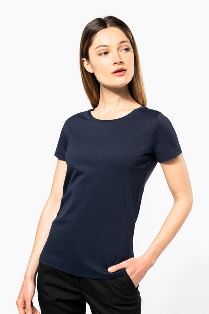 T-shirt Supima® col rond manches courtes femme