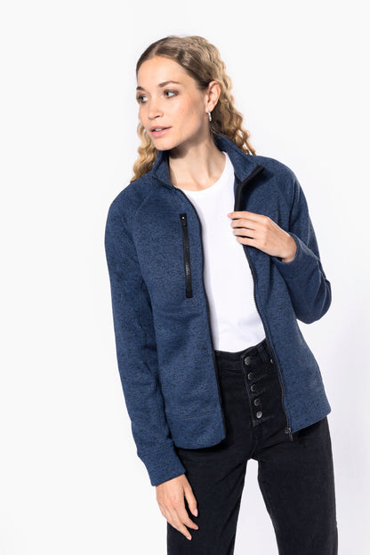 Veste zippée chinée femme