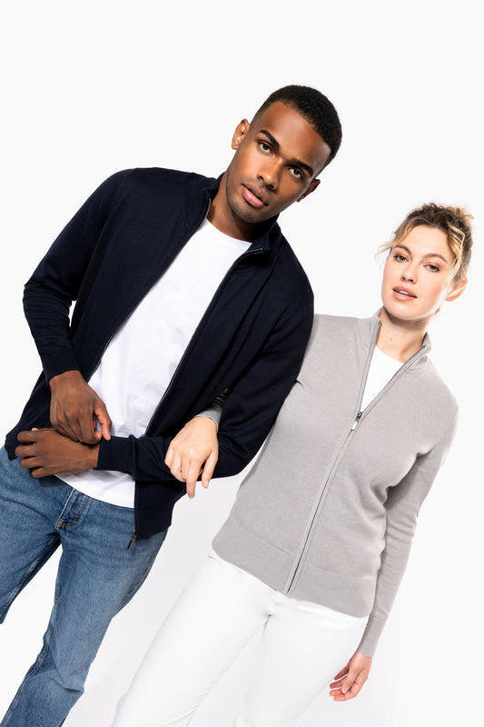 Cardigan zippé homme