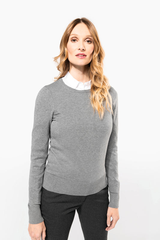 Pull Supima® col rond  femme