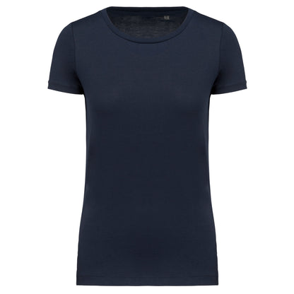 T-shirt Supima® col rond manches courtes femme