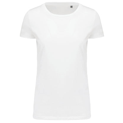 T-shirt Supima® col rond manches courtes femme