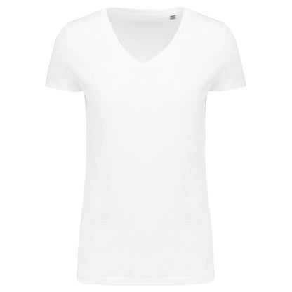 T-shirt Supima® col V manches courtes femme