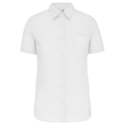 Chemise popeline manches courtes femme