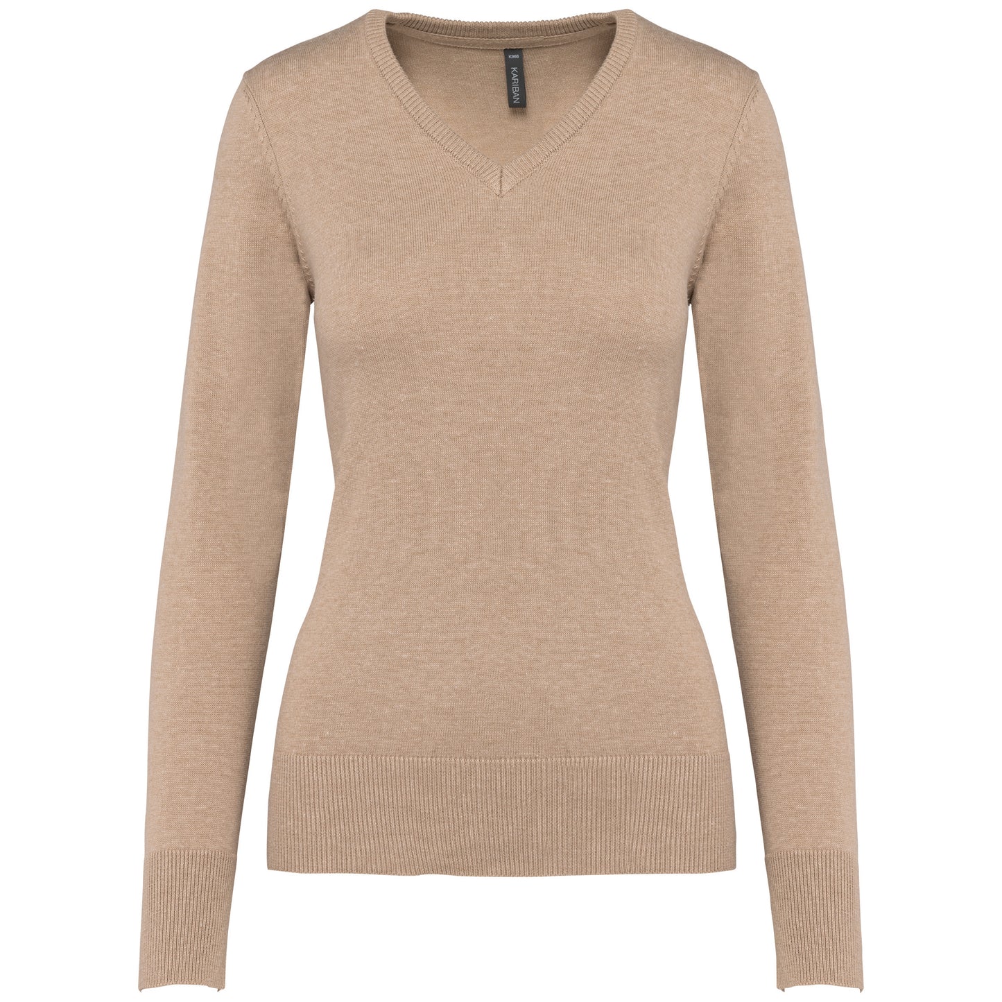 Pull col V femme