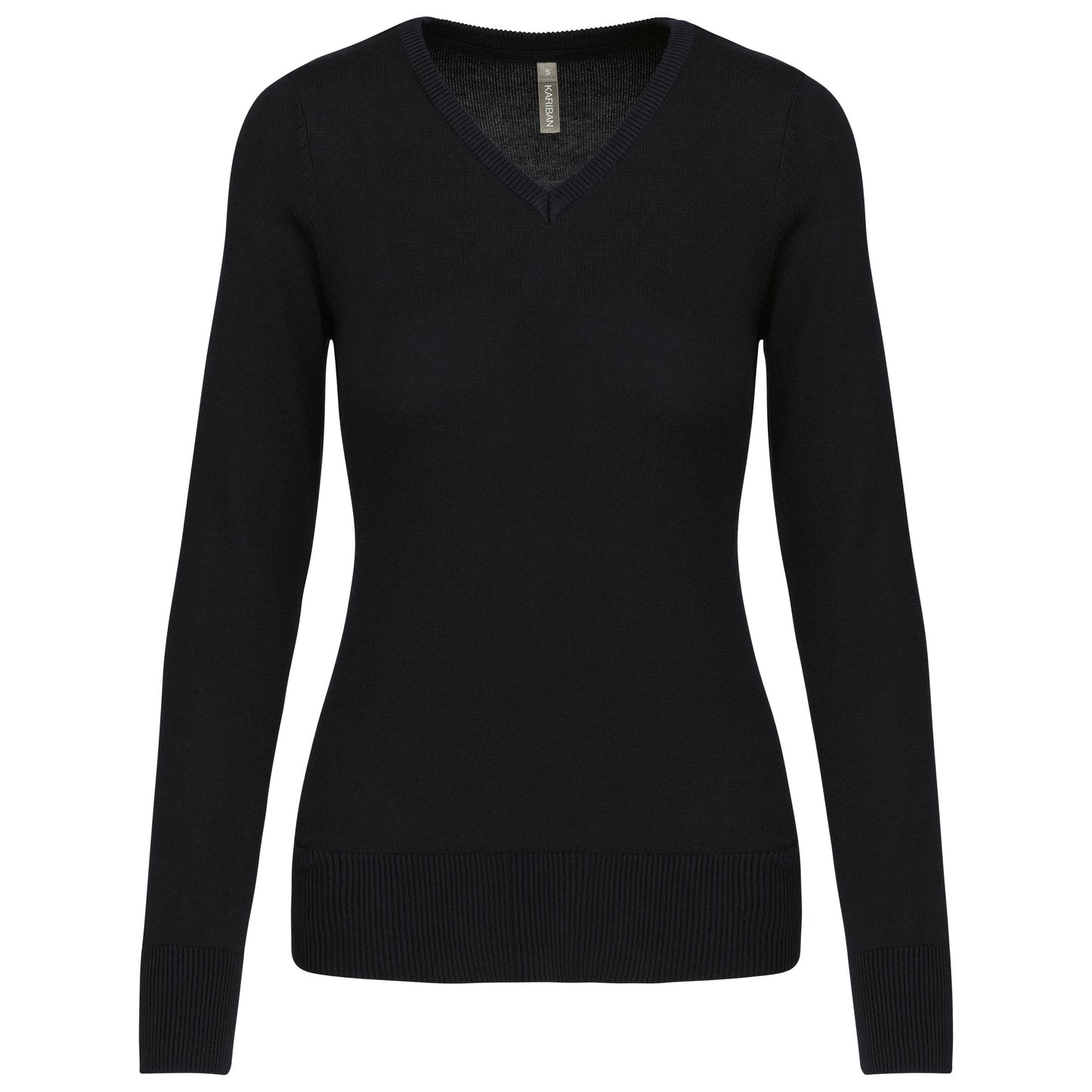 Pull col V femme