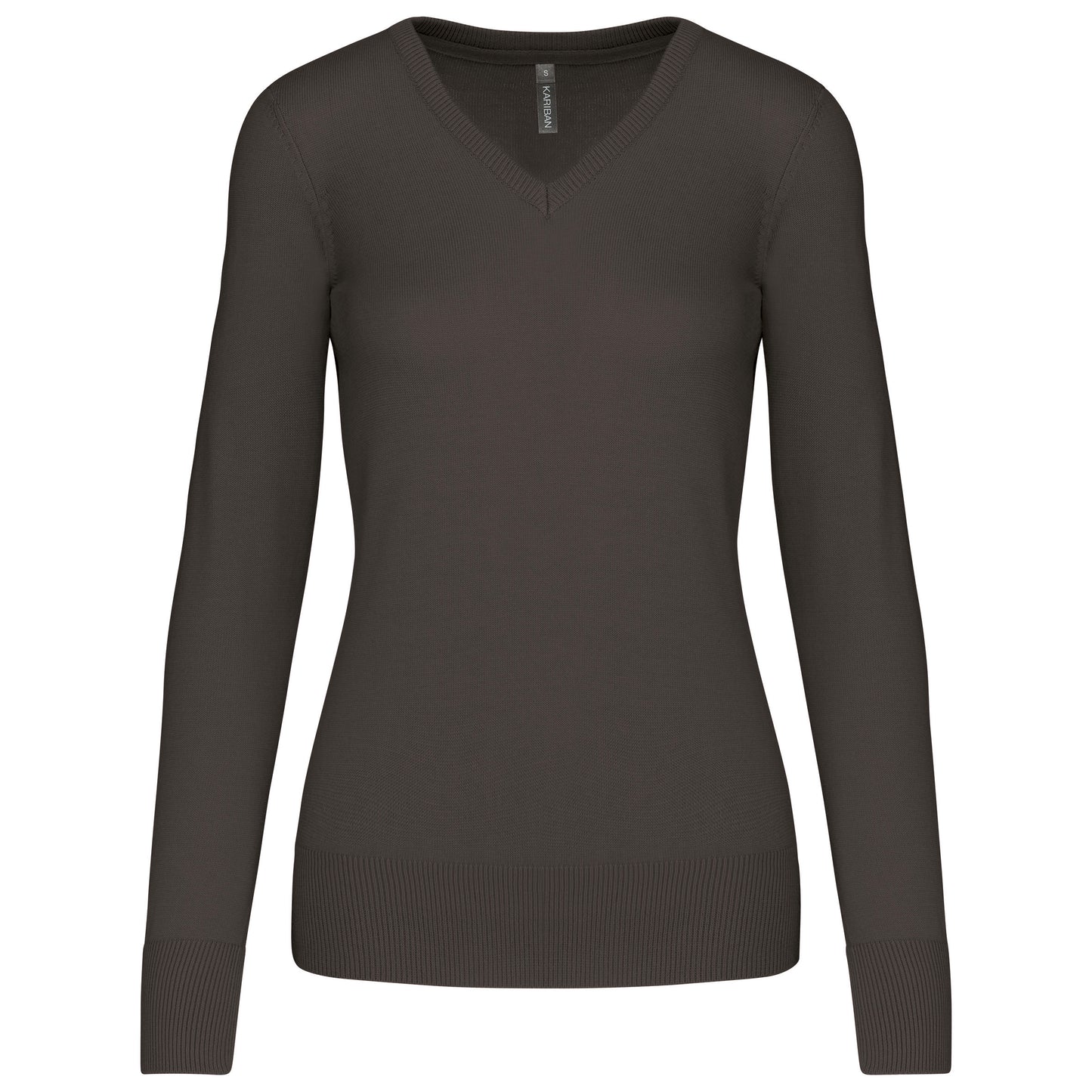 Pull col V femme