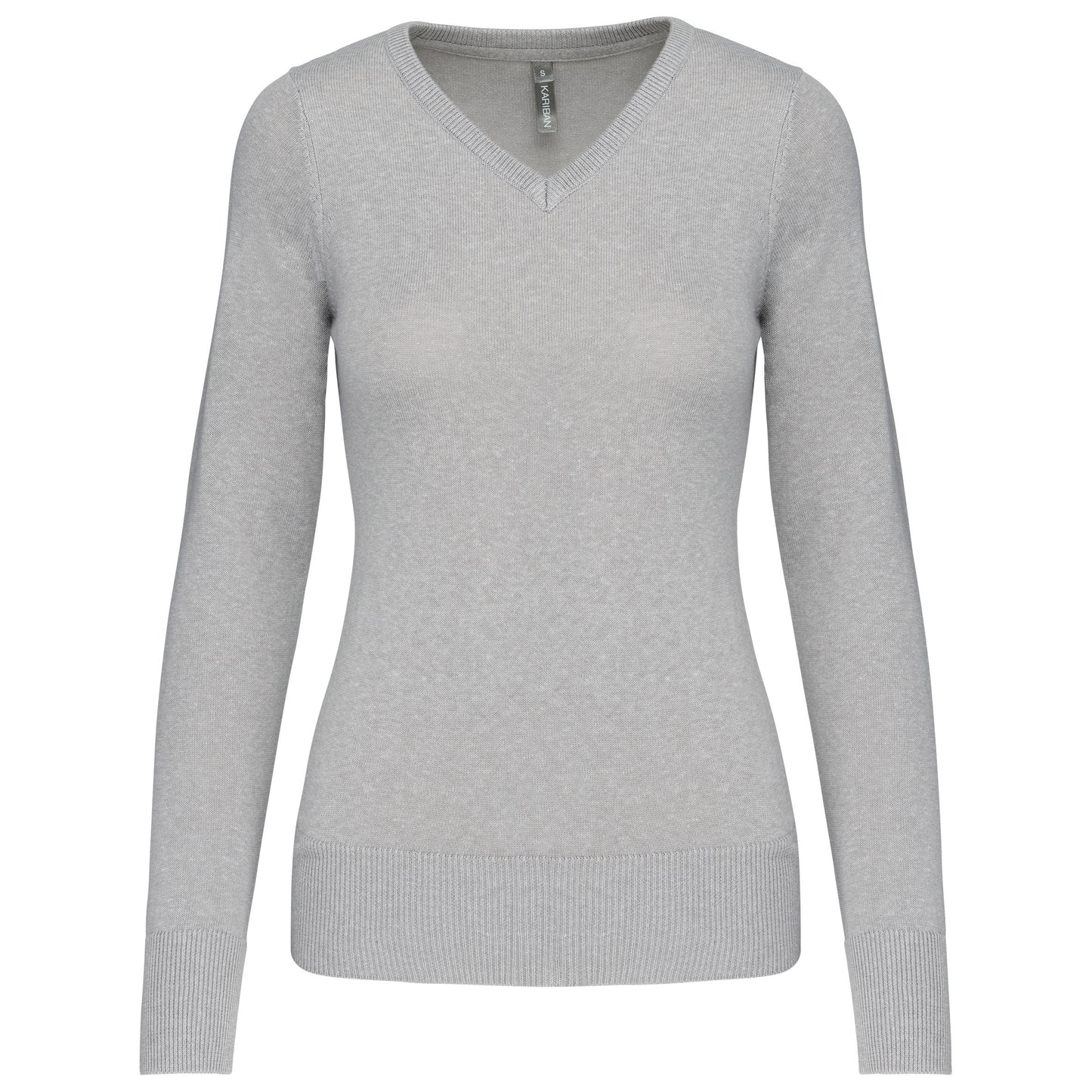 Pull col V femme