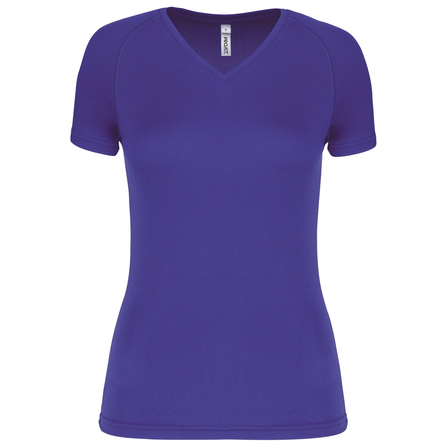 T-shirt de sport manches courtes col v femme