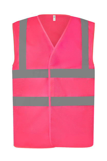 Gilet haute visibilité à maille ajourée recyclée