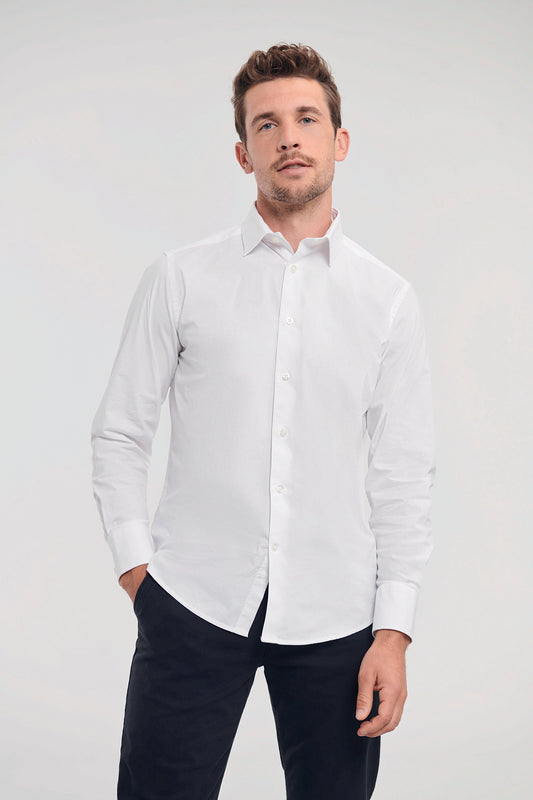 Chemise fittée homme manches longues